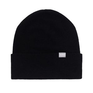 The Wheelock Knit Cashmere Beanie - Jet